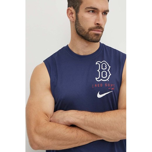 Nike t-shirt treningowy Boston Red Sox kolor granatowy ze sklepu ANSWEAR.com w kategorii T-shirty męskie - zdjęcie 172439109