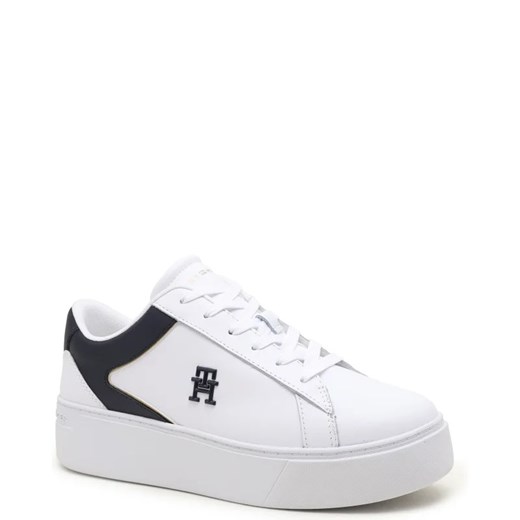 Tommy Hilfiger Skórzane sneakersy TH PLATFORM COURT Tommy Hilfiger 40 Gomez Fashion Store