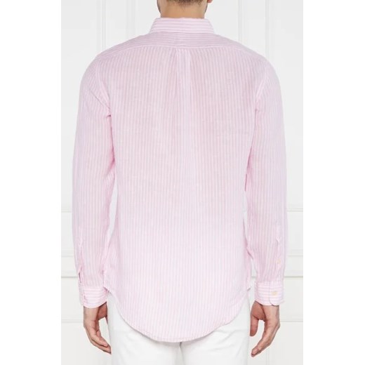 Koszula męska Polo Ralph Lauren z kołnierzykiem button down lniana 