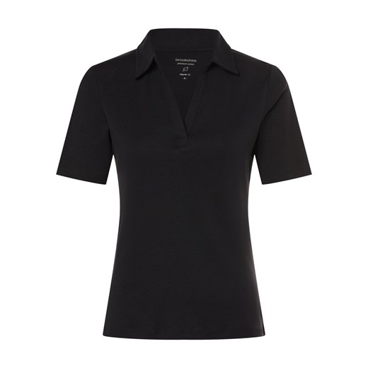 brookshire Damska koszulka polo Kobiety Dżersej granatowy jednolity XL vangraaf