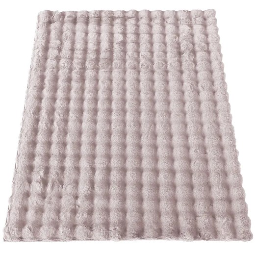 Różowy dywan 3D z długim miękkim włosiem - Gliko ze sklepu Edinos.pl w kategorii Dywany - zdjęcie 172441186
