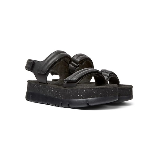 Camper Skórzane sandały w kolorze czarnym ze sklepu Limango Polska w kategorii Sandały damskie - zdjęcie 172441919