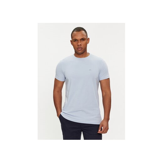 Calvin Klein T-Shirt K10K112724 Błękitny Slim Fit ze sklepu MODIVO w kategorii T-shirty męskie - zdjęcie 172442805