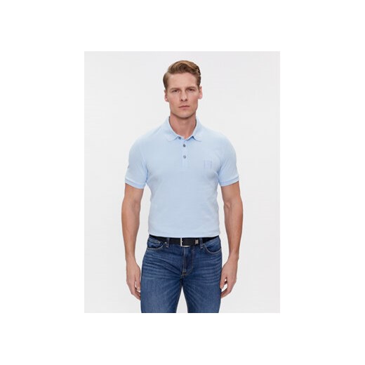 Boss Polo Passenger 50472668 Błękitny Slim Fit ze sklepu MODIVO w kategorii T-shirty męskie - zdjęcie 172442966