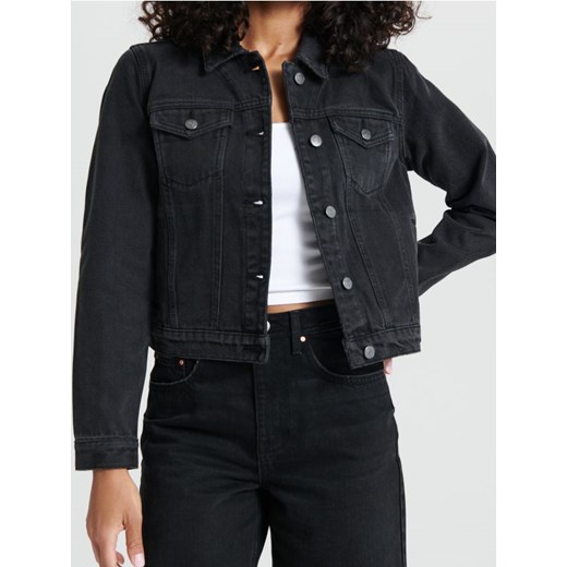 Sinsay - Kurtka jeansowa - czarny ze sklepu Sinsay w kategorii Kurtki damskie - zdjęcie 172445085