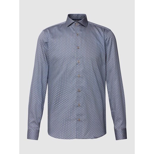 Koszula biznesowa o kroju slim fit ze wzorem na całej powierzchni ze sklepu Peek&Cloppenburg  w kategorii Koszule męskie - zdjęcie 172447126