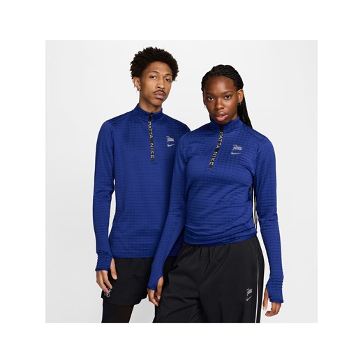 Koszulka z długim rękawem i zamkiem 1/2 Nike x Patta Running Team - Niebieski ze sklepu Nike poland w kategorii T-shirty męskie - zdjęcie 172447168