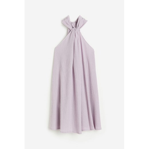 H & M - Trapezowa sukienka z mocowaniem na karku - Fioletowy H & M XS H&M