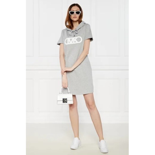 Sukienka Michael Kors z okrągłym dekoltem bawełniana prosta mini z krótkimi rękawami casual