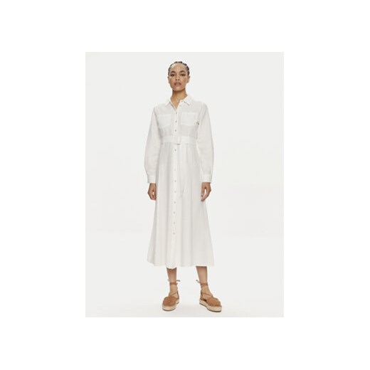 ONLY Sukienka koszulowa Callie 15318799 Biały Regular Fit ze sklepu MODIVO w kategorii Sukienki - zdjęcie 172449609