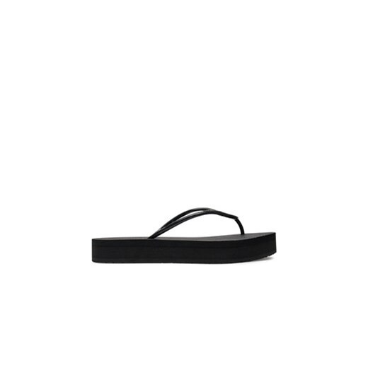 Calvin Klein Japonki Flatform Ff Deboss Logo Tpu HW0HW01977 Czarny ze sklepu MODIVO w kategorii Klapki damskie - zdjęcie 172449816