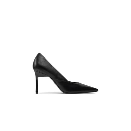 Calvin Klein Szpilki Heel Pump 90 Leather HW0HW01929 Czarny ze sklepu MODIVO w kategorii Czółenka - zdjęcie 172450066