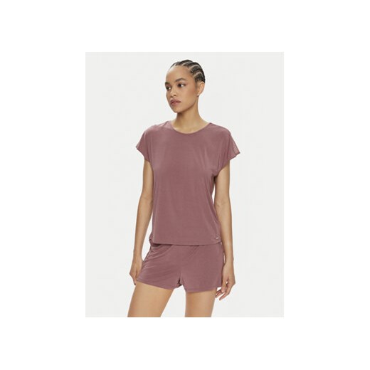 Calvin Klein Underwear Koszulka piżamowa 000QS7157E Różowy Relaxed Fit ze sklepu MODIVO w kategorii Piżamy damskie - zdjęcie 172450068