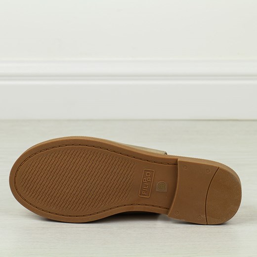 Złote płaskie sandały damskie Filippo Ds6230/24 Filippo 36 suzana.pl