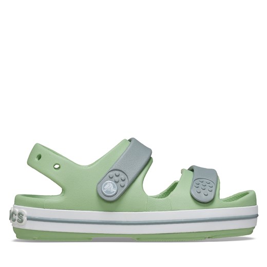 Sandały Crocs Crocband Cruiser Sandal T Kids 209424 Zielony ze sklepu eobuwie.pl w kategorii Sandały dziecięce - zdjęcie 172450438