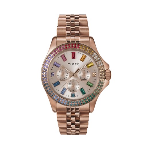 Zegarek Timex Trend Kaia TW2W34200 Różowe złoto ze sklepu eobuwie.pl w kategorii Zegarki - zdjęcie 172450526