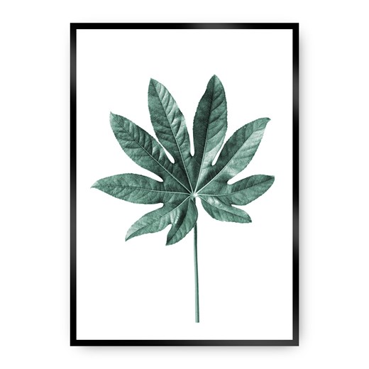 Plakat Leaf  Emerald Green ze sklepu dekoria.pl w kategorii Obrazy - zdjęcie 172474169