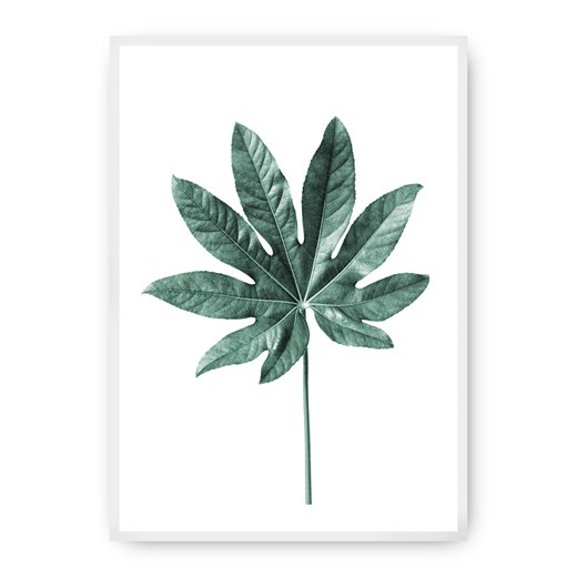 Plakat Leaf  Emerald Green ze sklepu dekoria.pl w kategorii Obrazy - zdjęcie 172474178