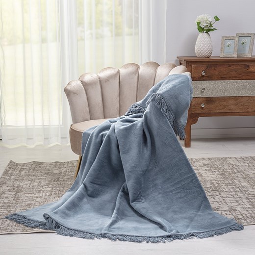 Koc Cosy Home 150x200cm Denim Grey Dekoria One Size dekoria.pl