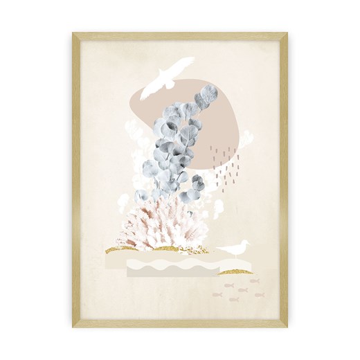 Plakat Beige Abstract I ze sklepu dekoria.pl w kategorii Obrazy - zdjęcie 172477197