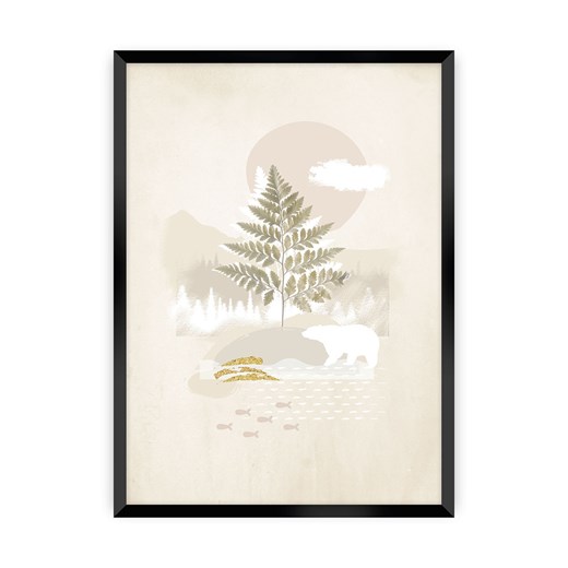 Plakat Beige Abstract II ze sklepu dekoria.pl w kategorii Obrazy - zdjęcie 172477219