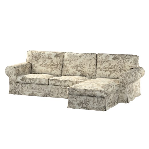 Pokrowiec na sofę Ektorp 2-osobową i leżankę ze sklepu dekoria.pl w kategorii Pokrowce na kanapy i fotele - zdjęcie 172480978