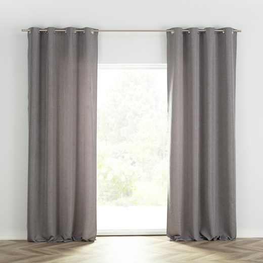 Zasłona BASIC na kółkach 140x280cm szary melanż 1 szt. ze sklepu dekoria.pl w kategorii Zasłony - zdjęcie 172482829