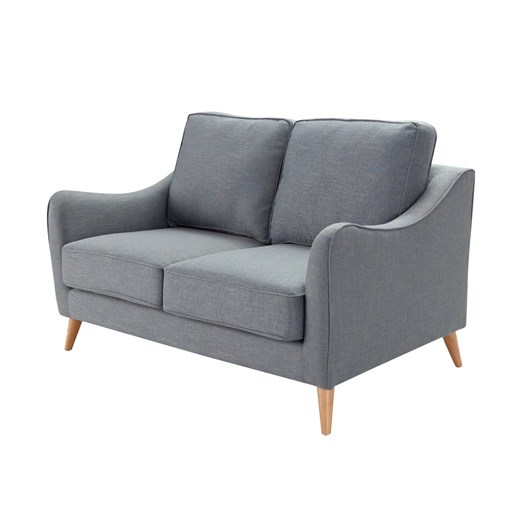 Sofa Venuste denim blue/brown 2-os. ze sklepu dekoria.pl w kategorii Sofy i kanapy - zdjęcie 172483299