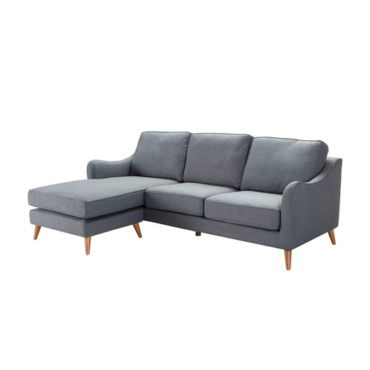 Sofa narożna Venuste denim blue/brown ze sklepu dekoria.pl w kategorii Narożniki - zdjęcie 172483318