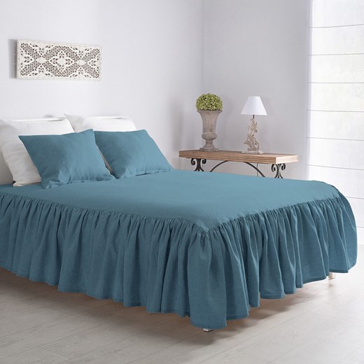 Narzuta na łóżko 160x200 frilly grey-blue ze sklepu dekoria.pl w kategorii Narzuty i kapy - zdjęcie 172484087