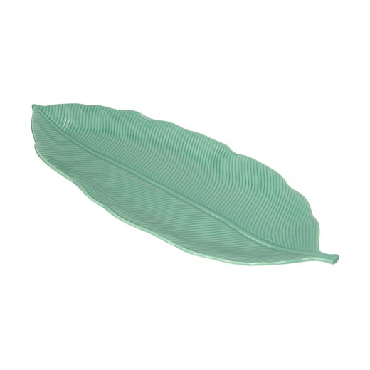 Półmisek Jungle Leaves 47cm light green Dekoria One Size okazyjna cena dekoria.pl