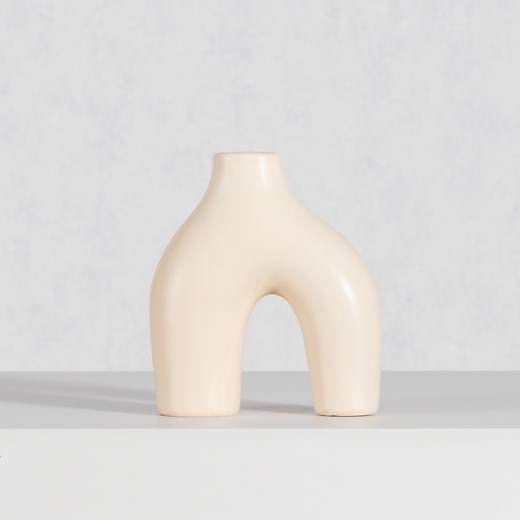 Wazon Unico 18cm beige ze sklepu dekoria.pl w kategorii Wazony - zdjęcie 172486338