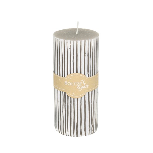 Świeca Renee 15cm light grey ze sklepu dekoria.pl w kategorii Świece i dyfuzory - zdjęcie 172486858