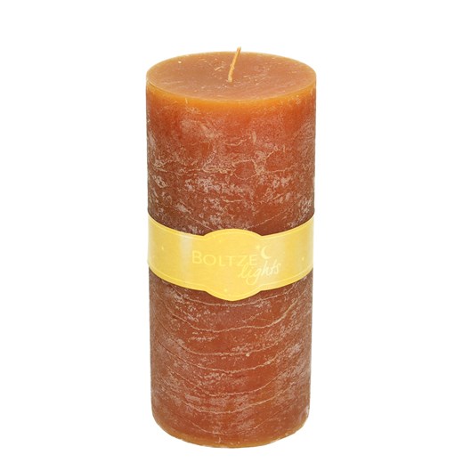 Świeca Lea 20cm orange ze sklepu dekoria.pl w kategorii Świece i dyfuzory - zdjęcie 172487078