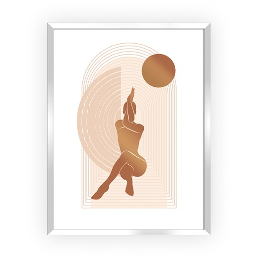 Obraz Yoga Figures I 30x40cm copper ze sklepu dekoria.pl w kategorii Obrazy - zdjęcie 172488406
