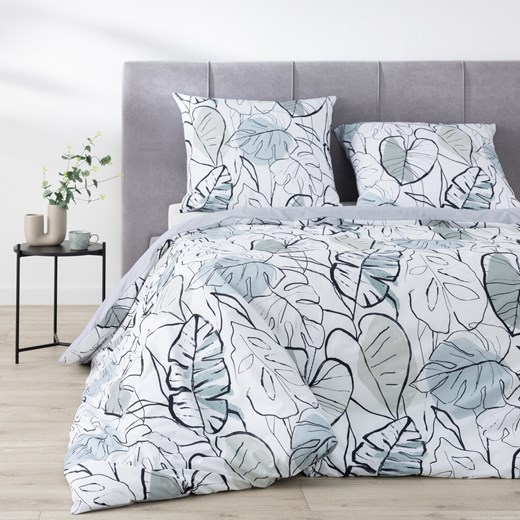 Komplet pościeli bawełnianej Monstera Leaves 220x200cm ze sklepu dekoria.pl w kategorii Pościele - zdjęcie 172488828