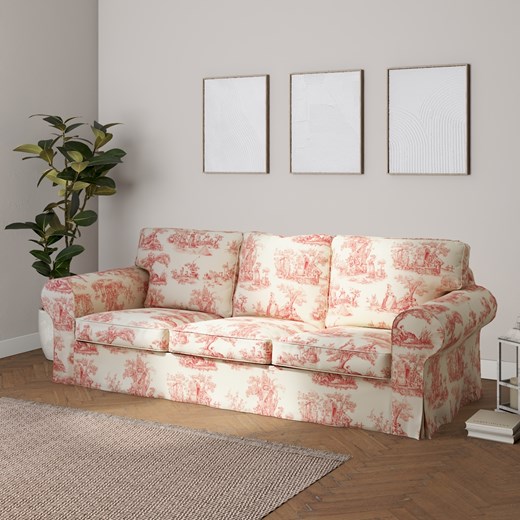 Pokrowiec na sofę Ektorp 3-osobową, rozkładaną ze sklepu dekoria.pl w kategorii Pokrowce na kanapy i fotele - zdjęcie 172493499