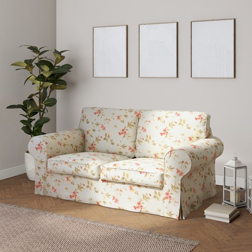 Pokrowiec na sofę Ektorp 2-osobową, rozkładaną, model do 2012 ze sklepu dekoria.pl w kategorii Pokrowce na kanapy i fotele - zdjęcie 172520148