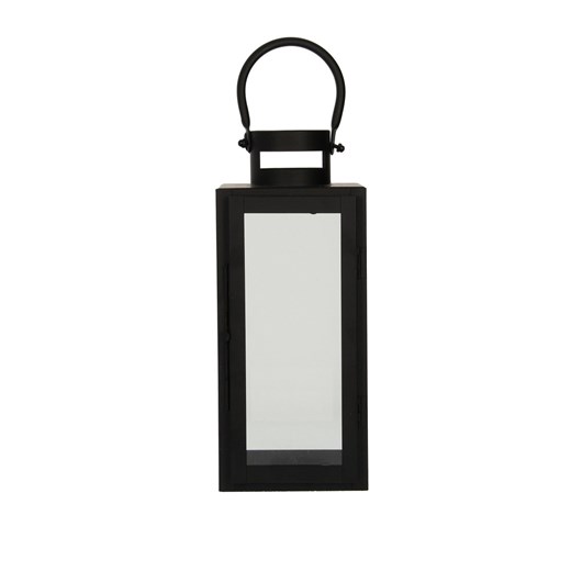 Lampion metalowy Elegance black wys. 30cm Dekoria One Size dekoria.pl