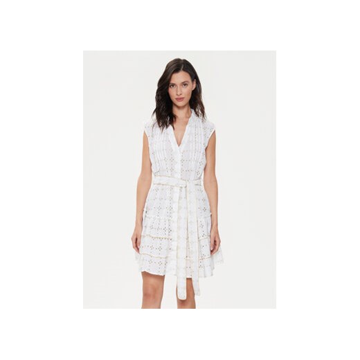 Iconique Sukienka letnia Ilizia IC24-018 Biały Regular Fit ze sklepu MODIVO w kategorii Sukienki - zdjęcie 172529169