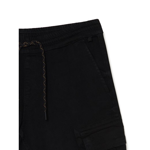 Cropp - Czarne jeansowe szorty joggery - czarny Cropp 28 Cropp