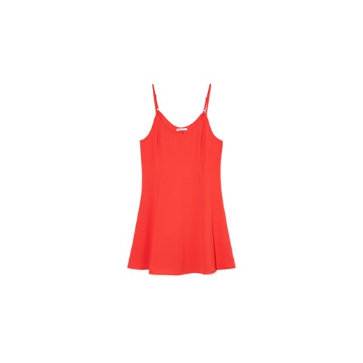 Cropp - Sukienka mini na ramiączkach z regulacją - czerwony ze sklepu Cropp w kategorii Sukienki - zdjęcie 172529557
