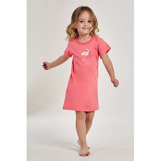 Dziewczęca koszula nocna różowa Mila Taro z jednorożcem ze sklepu 5.10.15 w kategorii Piżamy dziecięce - zdjęcie 172530996