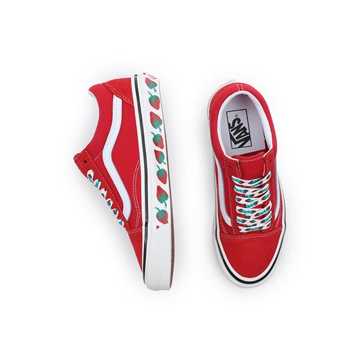 Vans Skórzane sneakersy &quot;Old Skool&quot; w kolorze czerwonym Vans 36,5 wyprzedaż Limango Polska