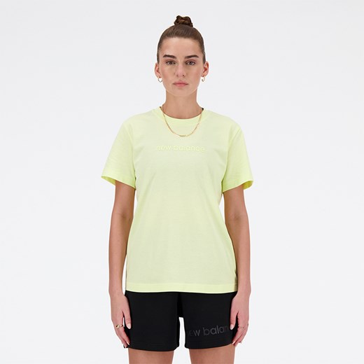 Koszulka damska New Balance WT41554LLT – zielona ze sklepu New Balance Poland w kategorii Bluzki damskie - zdjęcie 172531695