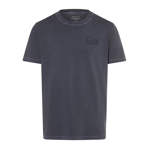 Gant Koszulka męska Mężczyźni Bawełna indygo jednolity ze sklepu vangraaf w kategorii T-shirty męskie - zdjęcie 172532107