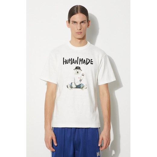 Human Made t-shirt bawełniany Graphic męski kolor biały z nadrukiem HM27TE016 ze sklepu PRM w kategorii T-shirty męskie - zdjęcie 172532678