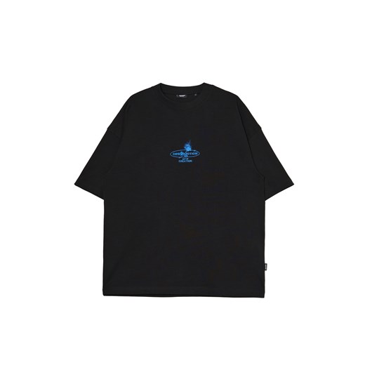 Cropp - Czarny t-shirt z ozdobnym haftem - czarny ze sklepu Cropp w kategorii T-shirty męskie - zdjęcie 172533436