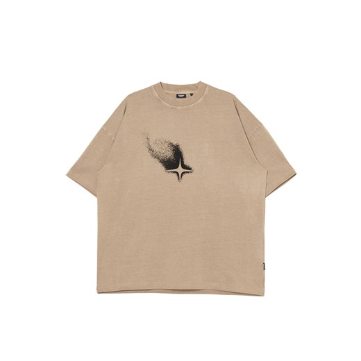 Cropp - Koszulka z nadrukiem po obu stronach - beżowy ze sklepu Cropp w kategorii T-shirty męskie - zdjęcie 172533439