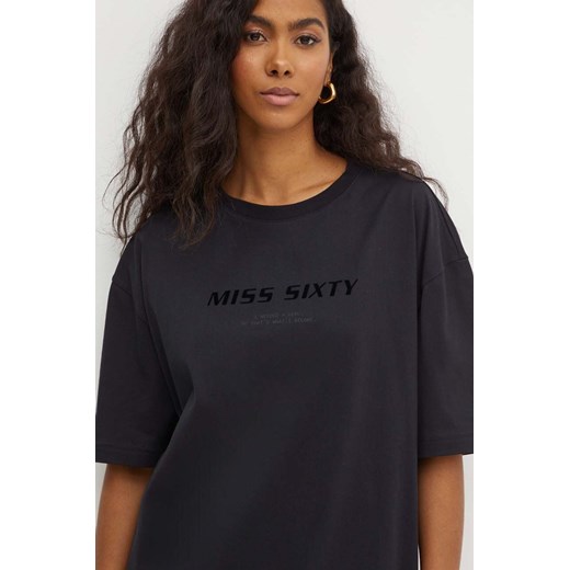 Miss Sixty t-shirt bawełniany 6L2SJ2120000 SJ2120 T-SHIRT damski kolor czarny Miss Sixty M ANSWEAR.com